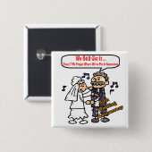 第50結婚記念日ボタン 缶バッジ (正面&裏面)