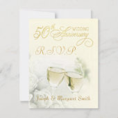 第50記念パーティー- RSVPの応答カード 出欠カード (正面)