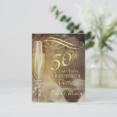 第50記念パーティー- RSVPの応答カード 出欠カード (スタンド正面)