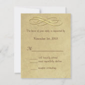 第50記念パーティー- RSVPの応答カード 出欠カード (裏面)