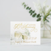 第50記念パーティー- RSVPの応答カード 出欠カード (スタンド正面)