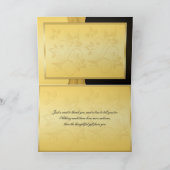 第50記念日によって結合されるハートのサンキューカード サンキューカード (内部)