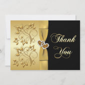 第50記念日によって結合されるハート2のサンキューカード サンキューカード (正面)