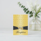 第50記念日によって結合されるハートIIの披露宴カード エンクロージャーカード (スタンド正面)