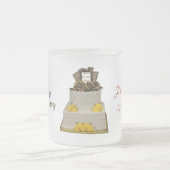 第50記念日のゆとりによって曇らされるマグはカスタマイズ フロストグラスマグカップ (中央)