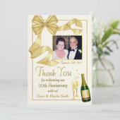 第50記念日のギフト-平らな写真カードありがとう サンキューカード (スタンド正面)