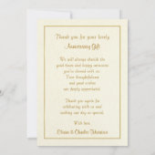 第50記念日のギフト-平らな写真カードありがとう サンキューカード (裏面)