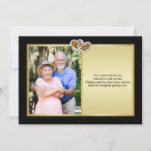 第50記念日のハート2の写真のサンキューカード サンキューカード (裏面)