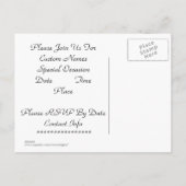 第50記念日のパーティの招待状の郵便はがき インビテーションポストカード (裏面)