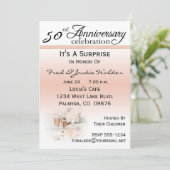 第50記念日のパーティの招待状を驚かして下さい 招待状 (スタンド正面)