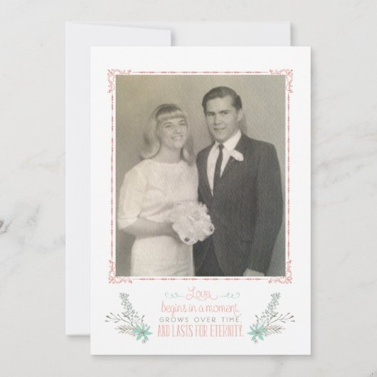 第50記念日のパーティの招待状 招待状 (裏面)