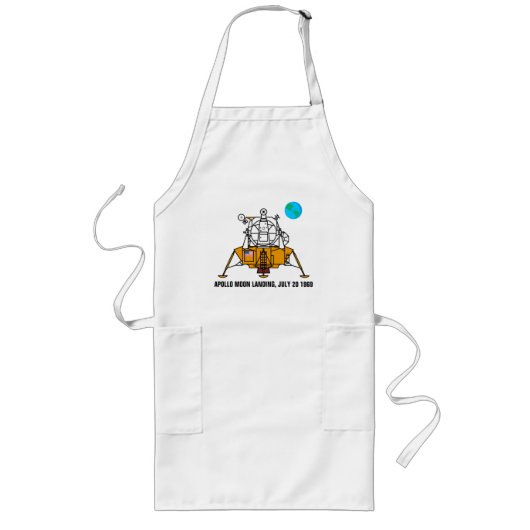 第50記念日のロゴ、アポロ11月面着陸: ロングエプロン (正面)
