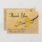 第50記念日の仲の良い恋人同士は感謝していしています サンキューカード (正面/裏面)