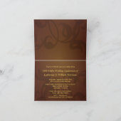 第50記念日の招待状-折られたカード 招待状 (内部)