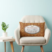 第50記念日の結婚記念日の金ゴールドZ14 ランバークッション (椅子)