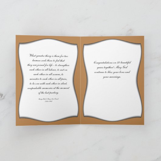 第50記念日カード カード (内部)