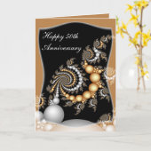 第50記念日カード カード (黄色い花)