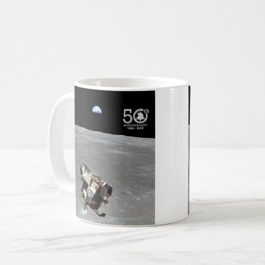 第50記念日、アポロ11代表団の月面着陸: コーヒーマグカップ (正面左)