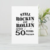 第50記念日-カップル50年の記念日の カード (スタンド正面)