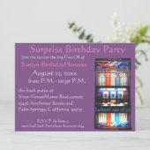 第50誕生会のカジノのスロットマシン 招待状 (スタンド正面)