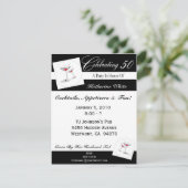 第50誕生会のパーソナライズな招待状 招待状 (スタンド正面)