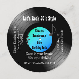 第50誕生会の記録招待状 招待状