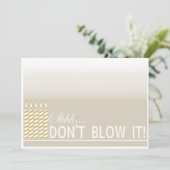 第50誕生会の金ゴールドの招待状を驚かして下さい 招待状 (スタンド正面)