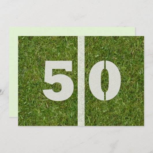 第50誕生会! 招待状 (正面/裏面)