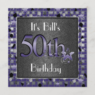 第50誕生会InvitationPERSONALIZED 招待状