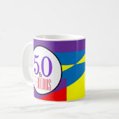 第50誕生日と素晴らしい コーヒーマグカップ (正面左)