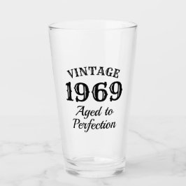 第50誕生日のためのヴィンテージビール飲むガラスのギフト タンブラーグラス