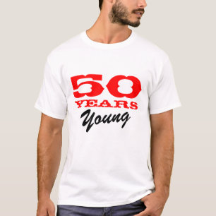 第50誕生日のための若いTシャツ50年の Tシャツ