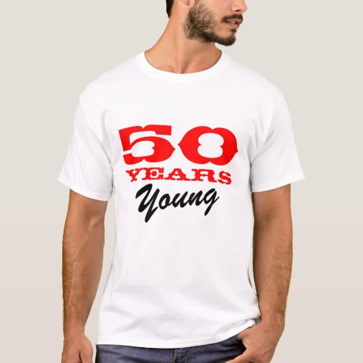 第50誕生日のための若いTシャツ50年の Tシャツ (正面)