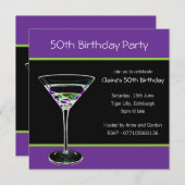 第50誕生日のパーティの招待状 招待状 (正面/裏面)