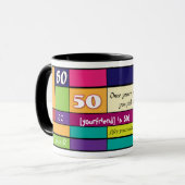 第50誕生日のマグ マグカップ (正面左)