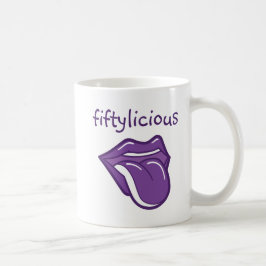 第50誕生日のマグFiftylicious コーヒーマグカップ