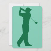 第50誕生日の招待をゴルフをして下さい 招待状 (裏面)