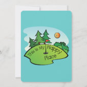 第50誕生日の招待をゴルフをして下さい 招待状 (裏面)