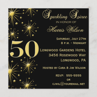 第50誕生日の招待状 招待状