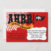 第50誕生日の海賊パーティの招待状- Yo Ho Ho 招待状 (裏面)