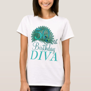 第50誕生日の花型女性歌手のワイシャツ Tシャツ