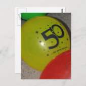 第50誕生日はがき ポストカード (正面/裏面)