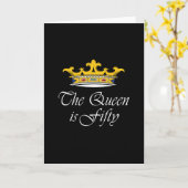 第50誕生日は女王50です! カード (黄色い花)