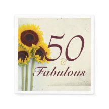 第50誕生日ひまわり素朴パーティー