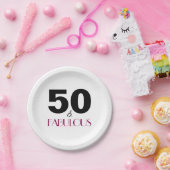第50誕生日エレガントパーティー紙プレート ペーパープレート (パーティー)