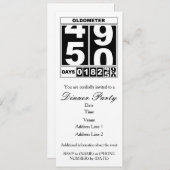 第50誕生日オルドメータ招待状 招待状 (正面/裏面)