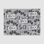 第50誕生日カスタム誕生年ティッシュペーパー 薄葉紙 (正面)