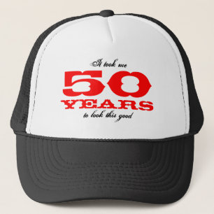 第50誕生日ギフトアイディア  Hatとおもしろい引用文 キャップ