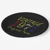 第50誕生日ギフトヴィンテージレトロ1971 ペーパープレート (アングル)