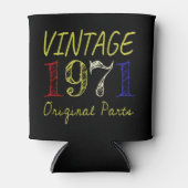 第50誕生日ギフトヴィンテージレトロ1971 缶クーラー (正面)